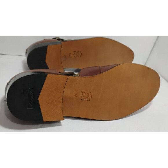 NEW Conti Mens Fisherman Sandals Brown Leather Buckle Dress Shoes Size 16D ($99) main image 8